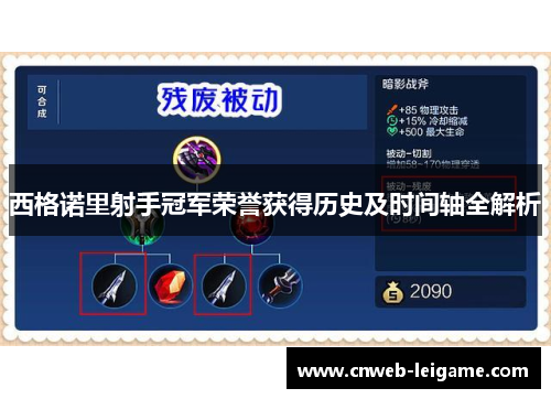 西格诺里射手冠军荣誉获得历史及时间轴全解析